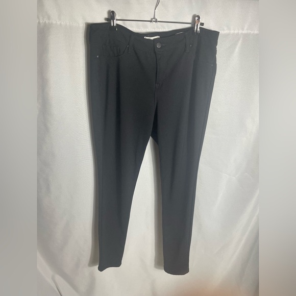 Jessica Simpson Kiss Me Skinny Black Pants 16P Petite Viscose Blend Stretch - Picture 1 of 8